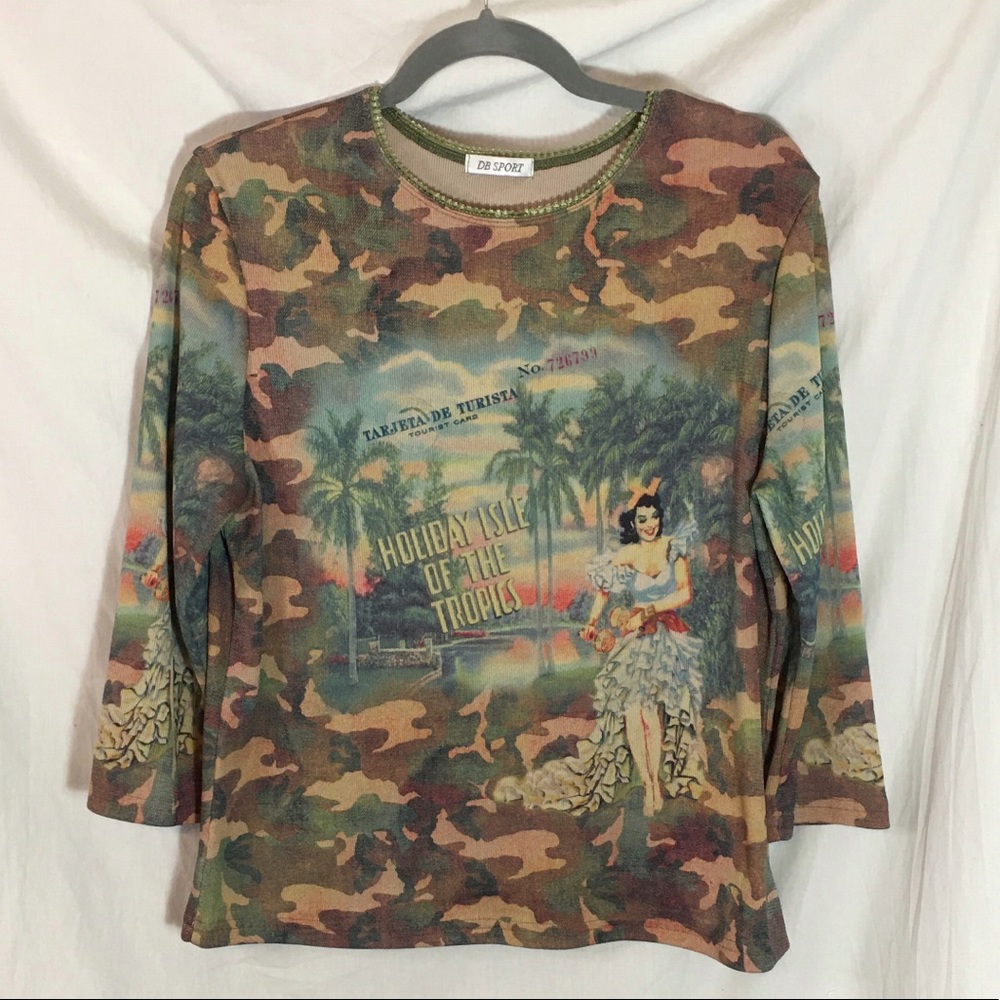 DB Sport Camo Holiday Isle Top